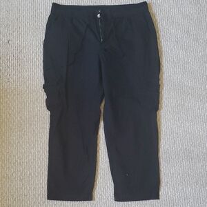 Cato Black Capris Straight Leg Casual